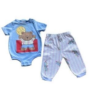 Vintage 1990 Fisher Price Teddy Sports Matching Set